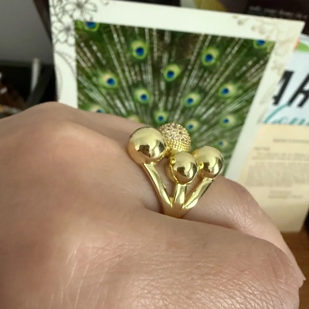 Statement Gold Ring Jewelry